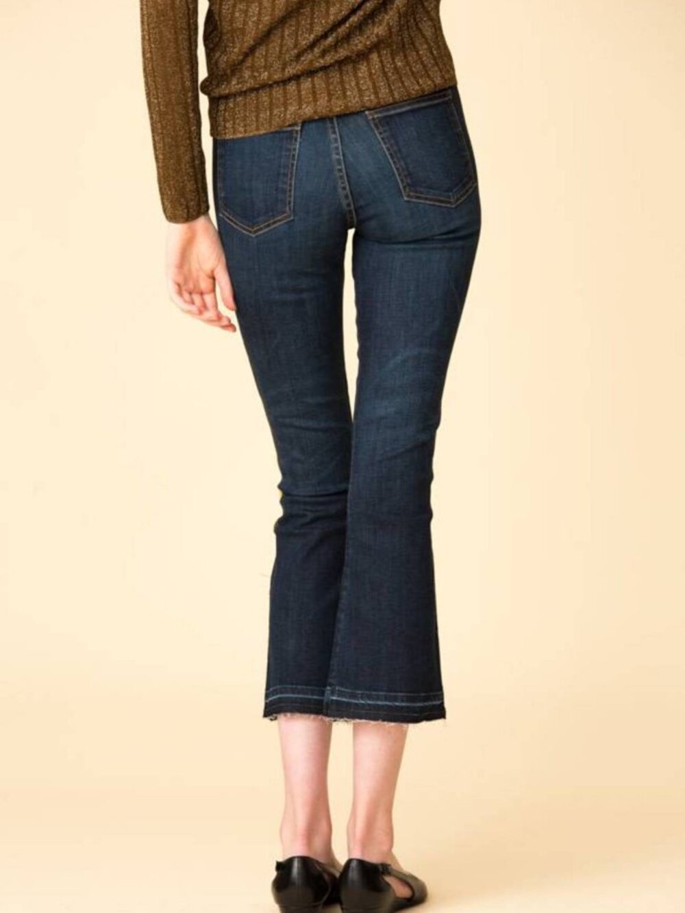 VERONICA BEARD CAROLYN 10" BABY BOOT JEANS PATCH POCKET RELEASE HEM HIGH RISE 31